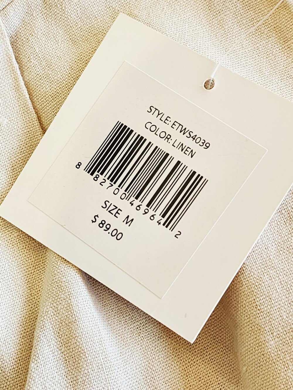 ELLEN TRACY | Wide-Leg Pull-On Linen Pants | Medium (Size 8-10) | NWT - Picture 7 of 7